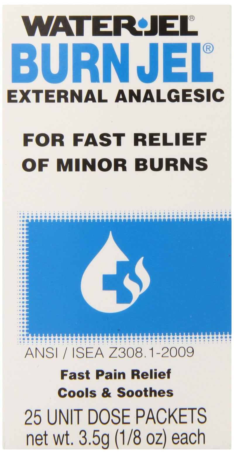 Water Jel, First Aid Burn Relief, Burn jel, 25 count - BeesActive Australia