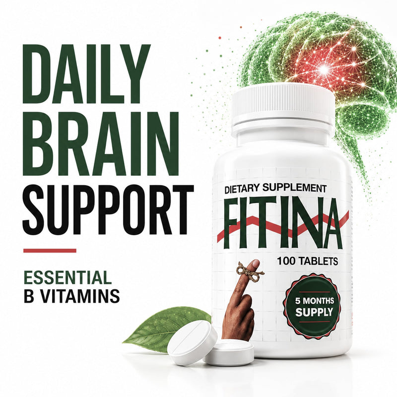 Brain Supplement with B6 & Thiamine | 100 Tablets | 1-Pack | High-dose B vitamins for memory, focus & nervous system health, daily formula for adults 100 Count (Pack of 1)