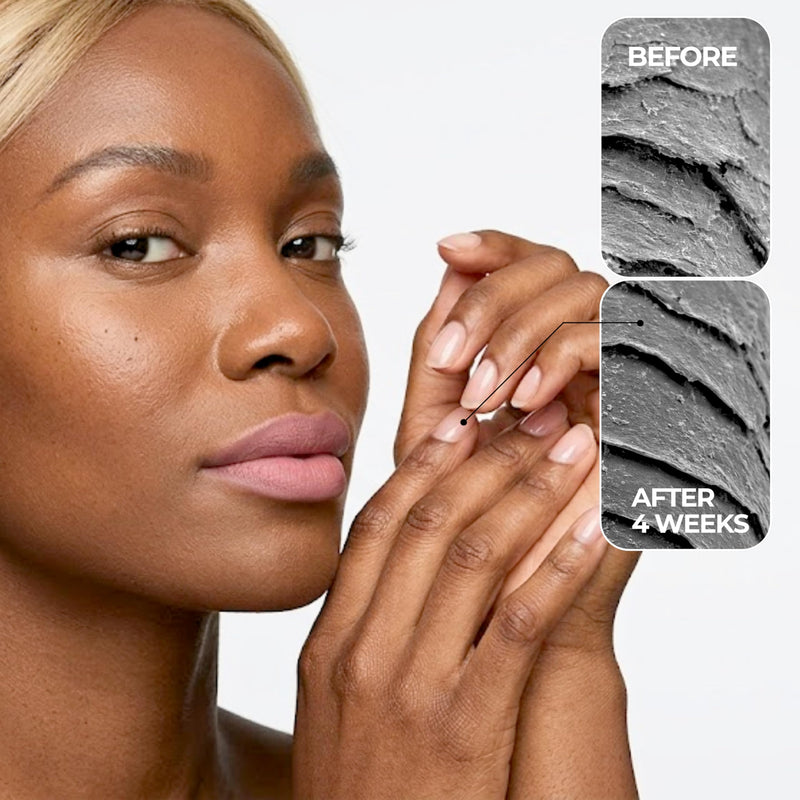 Fast-Absorbing Nail Strengthener for Weak, Thin & Post-Acrylic Damaged Nails - Perfect for Frequent Handwashing - Niacinamide, Keratin, Hyaluronic Acid & Peptides - 45 Day Supply by nakeyNails