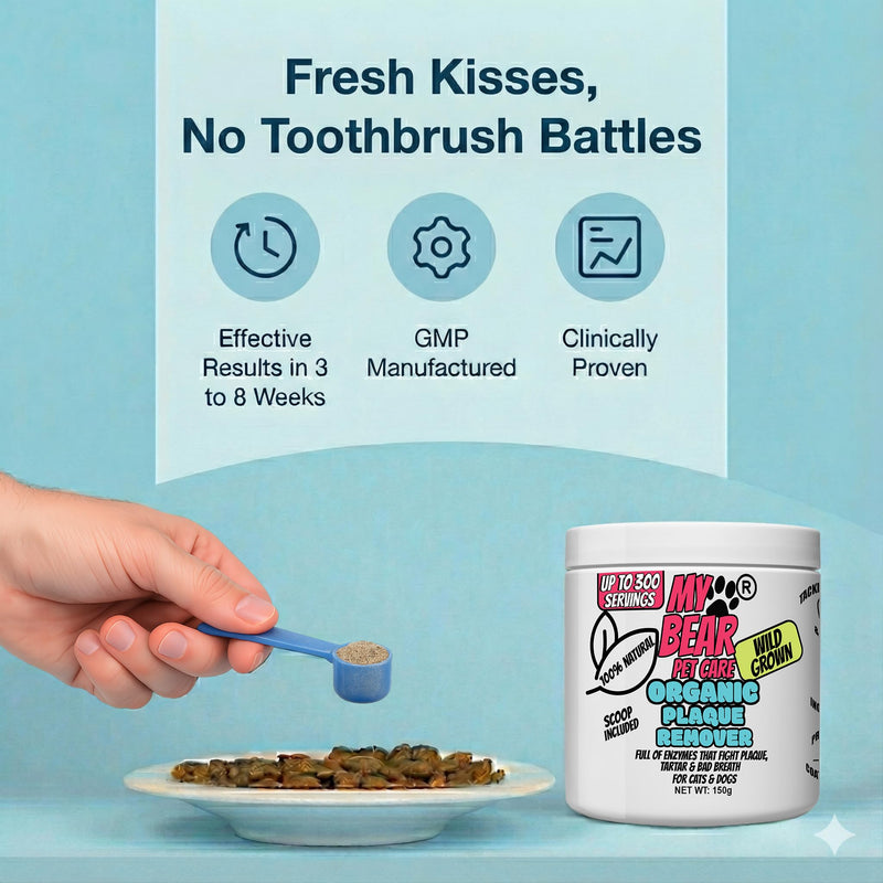 Plaque & Tartar Remover Kelp Seaweed for Dogs & Cats Bad Breath Remover 100% Natural Teeth Cleaner 150g