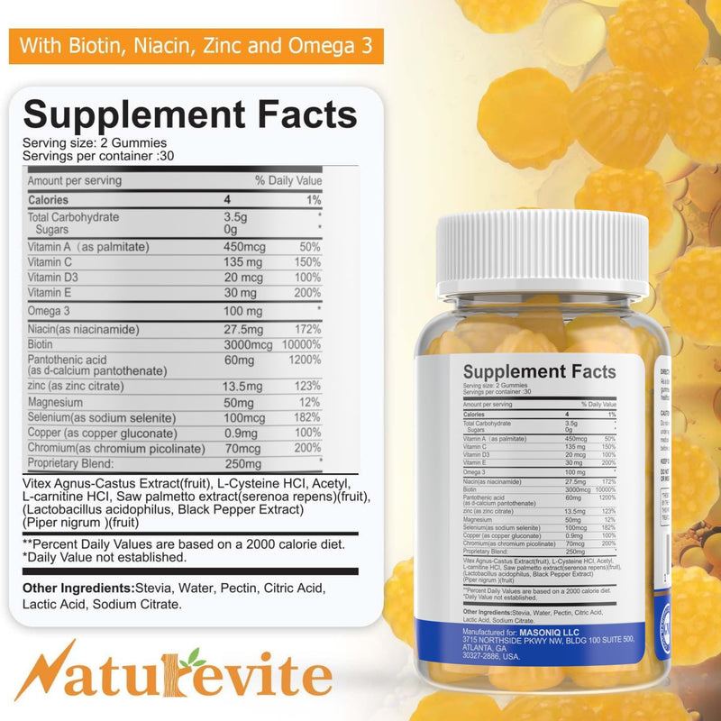 Eczema Treatment Gummies — Sugar-free, USA-Made Eczema Treat (60 Gummies) | 3X Effective, 20+ Vitamins to Support Skin Health, Helps Soothe Itching & Redness - Eczema, Psoriasis, Rosacea & Dermatitis