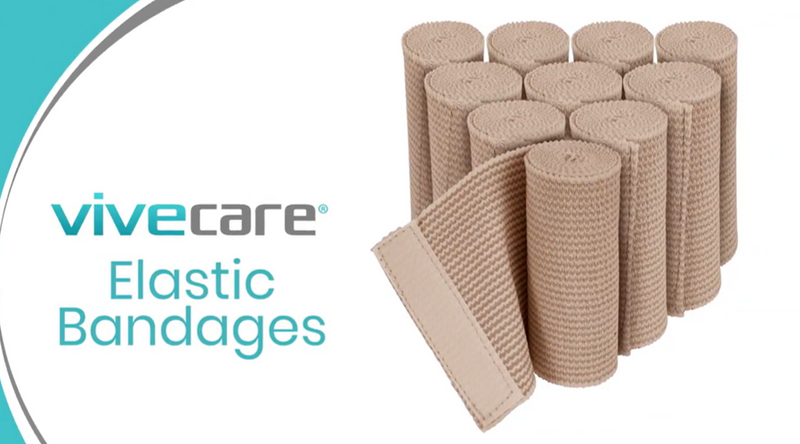 Vive Care Elastic Bandage with Adhesive Closure 6" x5yd - Medical Tape 6 in