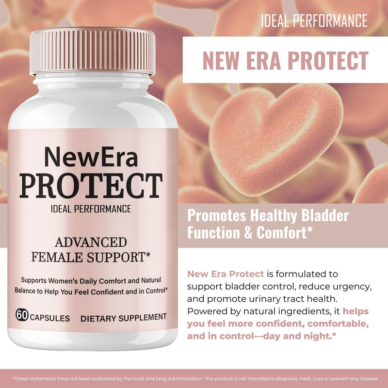New Era Protect Capsules Bladder for Women, New Era Protect Supplement Pills Advanced Formula Women's Balance Support, Overall Health & Wellness - Maximum Strength Vitamins for Women Reviews (3 Pack)