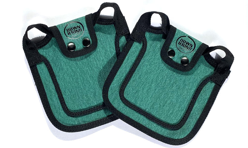 DOWN UNDER OUTDOORS 2 Pack Small Chicken Saddles for Bantams and Young Birds, Includes Shoulder Covers (Teal) teal - PawsPlanet Australia