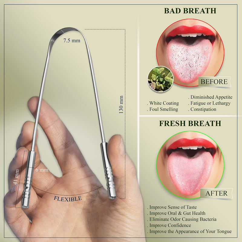 Dental Tools Kit for Teeth Cleaning (6 Pack) – Stainless Steel Oral Care Set with Plaque Remover, Scaler, Mirror & Tongue Scraper, Includes Storage Case for Personal Use