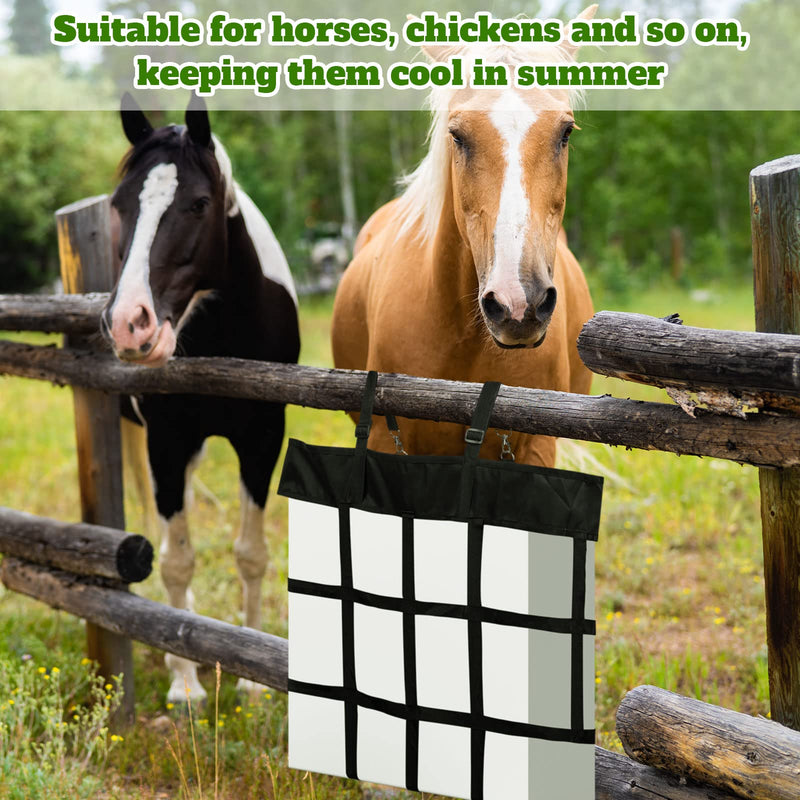 Tessco 2 Pcs Box Fan Holder Horse Stall Classic Fan Bag Hanging Web Horse Fan Holder Nylon Box Fan Hay Bag, Black - BeesActive Australia