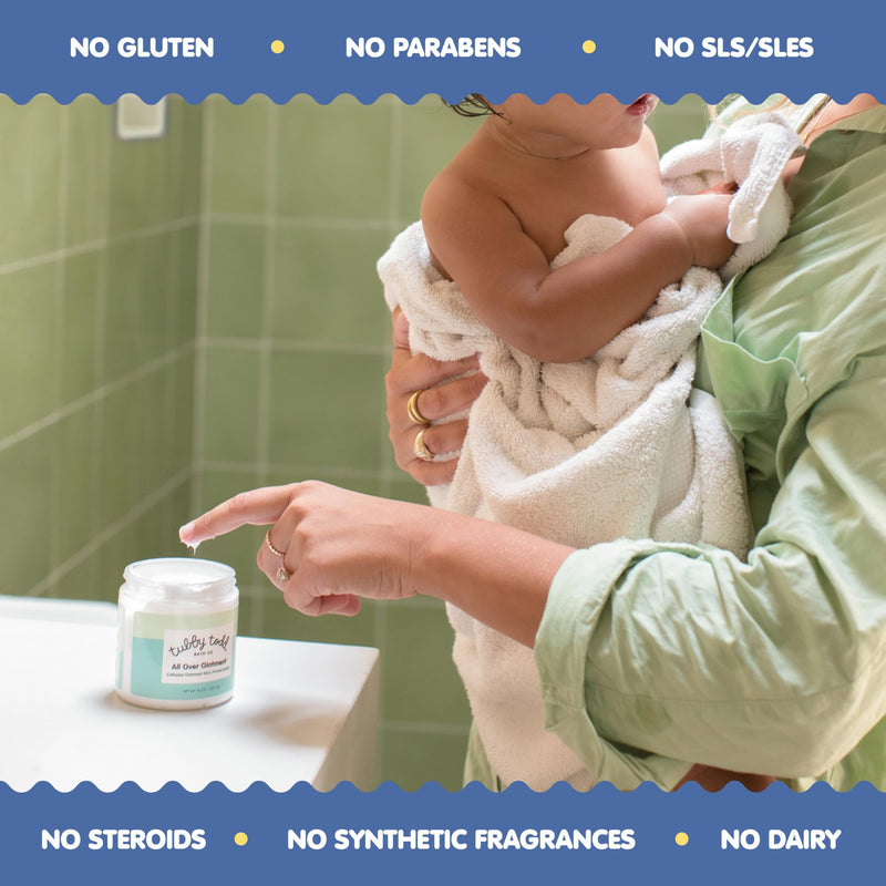 TUBBY TODD All Over Ointment - Baby Eczema Cream, Everyday Multi-Purpose Sensitive, Dry, Irritation Baby Skin Relief Cream, Steroid & Gluten Free, Fragrance Free, 3.5 oz & 8oz, 2 Pack 2 Pack - 3.5 Ounce & 8 Ounce - BeesActive Australia