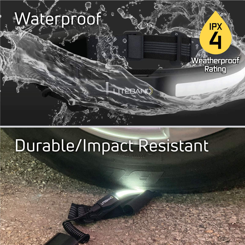 LED Headlamp Liteband Lightweight ACTIV 520 Lumen Bright Head Lamp, Powerful High Rechargeable Battery Powered Headlamps, Camping, Running, Hard Hat Light, Best Rated For Forehead Flashlight, Night - BeesActive Australia