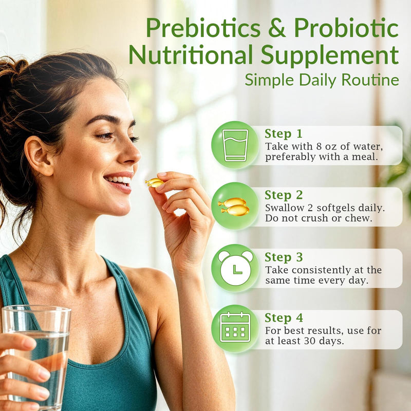 5-in-1 Probiotic Prebiotic & Postbiotic for Women Men, Akkermansia Probiotic w/Digestive Enzymes, Tributyrin, Prebiotic Sunfiber, Mood Herbal, Daily Oral Probiotic Immune Gut Health Gas & Digestive