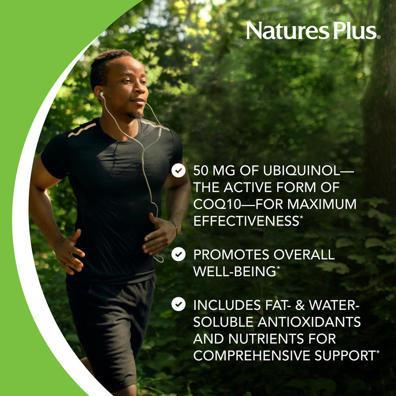 NaturesPlus Beyond CoQ10 50 mg - 60 Softgels - Provides High-Strength Ubiquinol - Supports Overall Well-Being - 60 Servings 60 Count (Pack of 1)