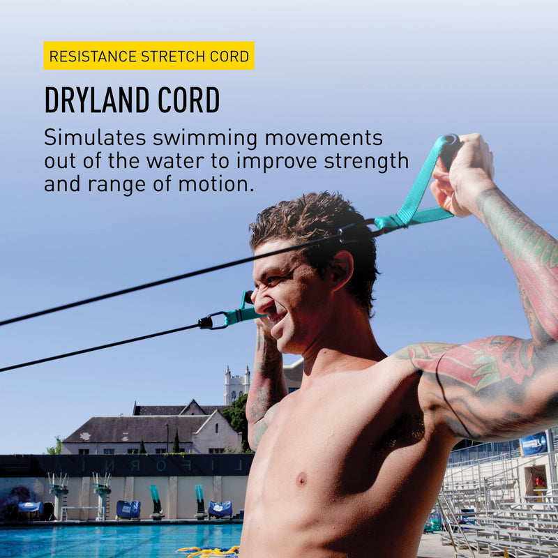 FINIS Dryland Cords - Swim Resistance Bands for Strength & Flexibility - Simulates Swim Strokes - All Ages Green - BeesActive Australia
