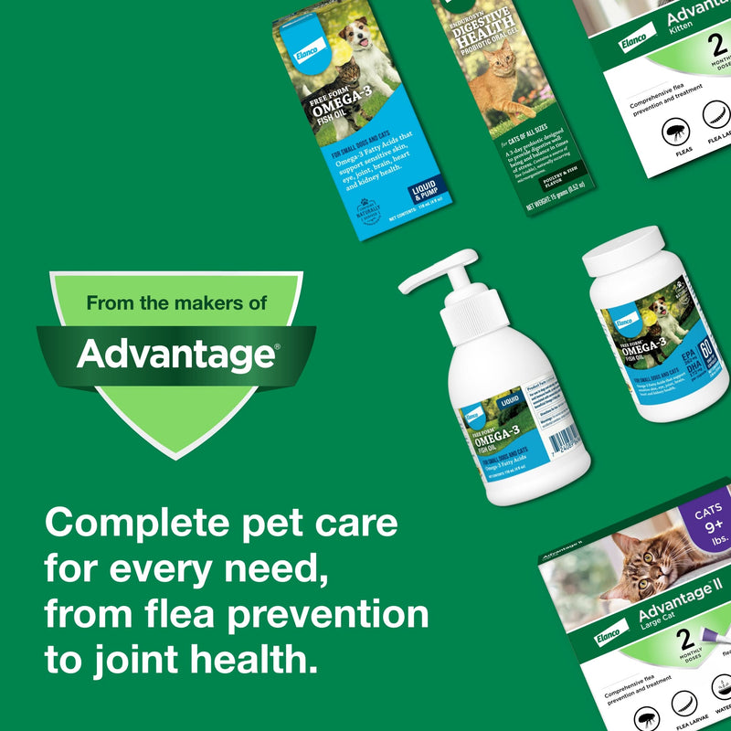 Advantage II Large Cat Vet-Recommended Flea Treatment & Prevention | Cats Over 9 lbs. | 1-Month Supply (Pack of 3) 3-Pack
