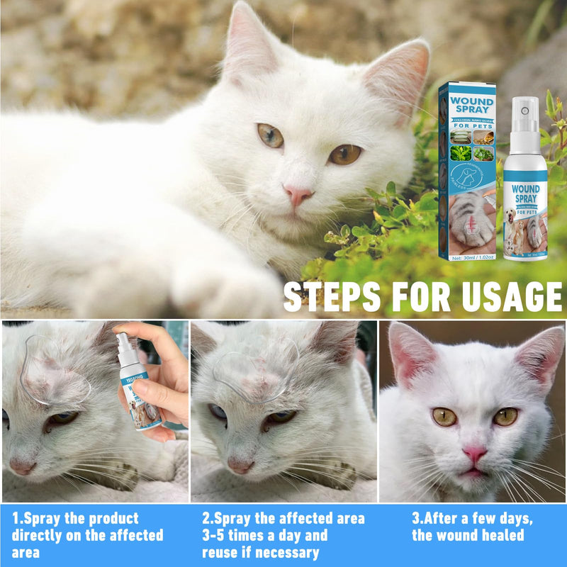 Pet Wound Care Spray,Cat Pet Waterproof Liquid,Pet Liquid Bandage,Pet Wound Liquid Bandage Spray,Cat Pet Wound Healing Liquids,Dog Cat Gel Bandage Plasters,Dog Cat Liquid Bandage,30ML