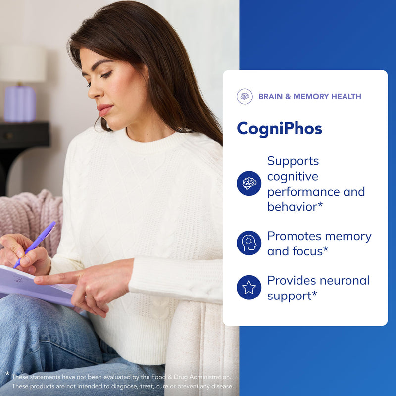 Pure Encapsulations CogniPhos, 60 Capsules | Acetyl-L-Carnitine Supplement with Cognizin Citicoline and Phosphatidylserine, Supports Memory and Positive Mindset 60 Count (Pack of 1)