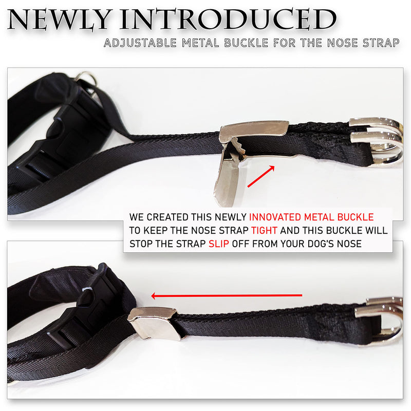 Dog Headcollar for Pulling Dogs, No-Pull Dog Collar for Large or Small Dogs. Makes Your Walking Easy and Peaceful. Stops Pulling, Lunging, Jumping; Dog Headcollar No Pull (M) Medium (M) - BeesActive Australia