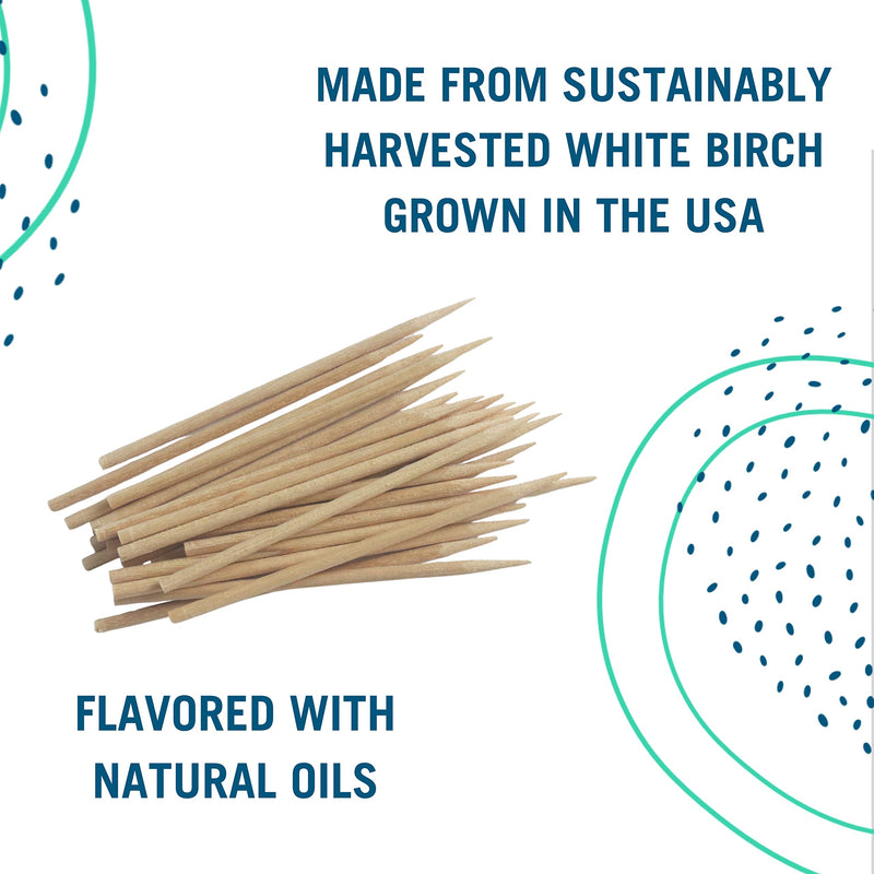 Preserve Flavored Toothpicks, Mint Tea Tree, 3 Count - BeesActive Australia
