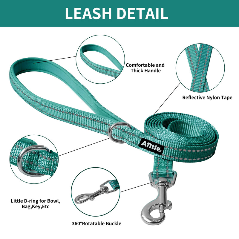 AIITLE Anti-Pull Dog Harness, Adjustable Dog Harness with Padded Vest, Easy to Wear for Small to Medium Dogs, Turquoise S - BeesActive Australia