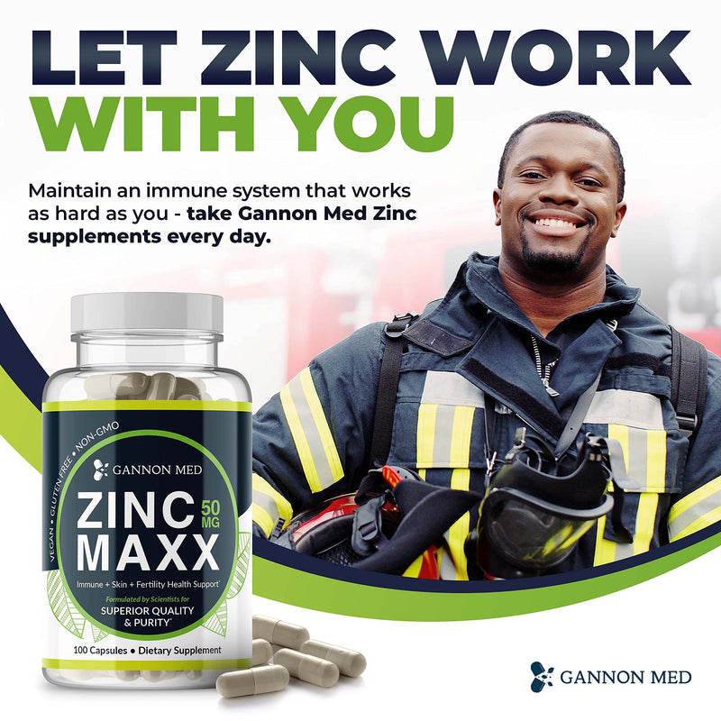 zinc Supplements - Immunity + Skin + Reproductive Health Minerals - Zinc Chelate Immune Booster for Kids & Adults (2 Pack, Zinc MAXX)