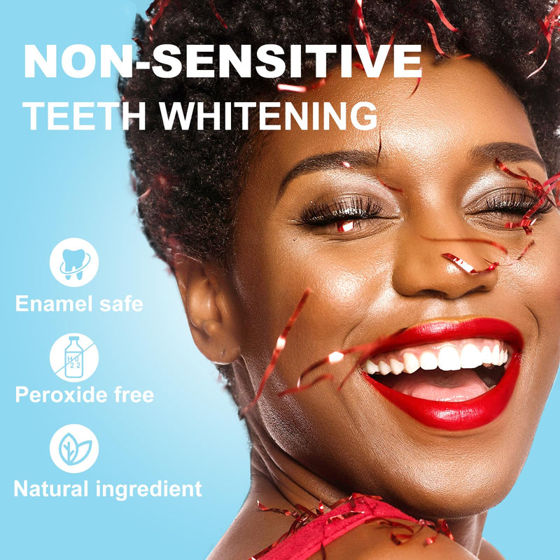 Teeth Whitening Strips - 14 Treatments Enamel-Safe Natural Coconut White Strips for Teeth Whitening, Non-Sensitive, Mint, 28 Strips Dry Strip - BeesActive Australia