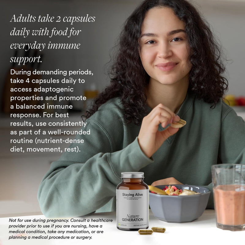 USDA Organic Immune Support Supplement – Vitamin D3, Vitamin C and Zinc – Plant-Based Immunity Support with Ashwagandha, Astragalus, Turkey Tail and Reishi Mushroom – 60 Capsules