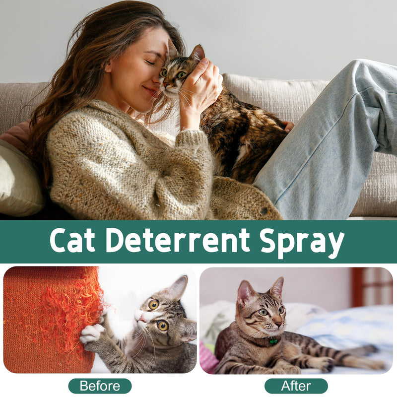 Cat Deterrent Spray, 175ML. Cat Deterrent Indoor for Cat and Kittens. Cat Deterrent Indoor & Outdoor Training Aid for Furniture, Sofa, Rugs, Curtain. Cat Scratch Furniture Protector. - BeesActive Australia