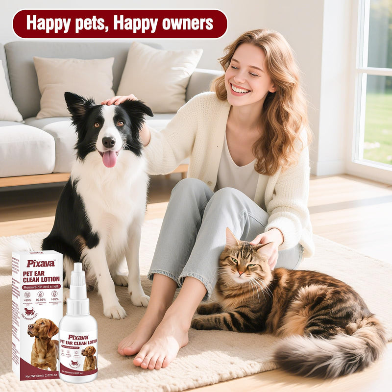 Dog Ear Infection Treatment Drops, Cat Ear Cleaner to Help Remove Debris &Smell for Cats & Dogs,Soothe and Relieve Itchiness 3