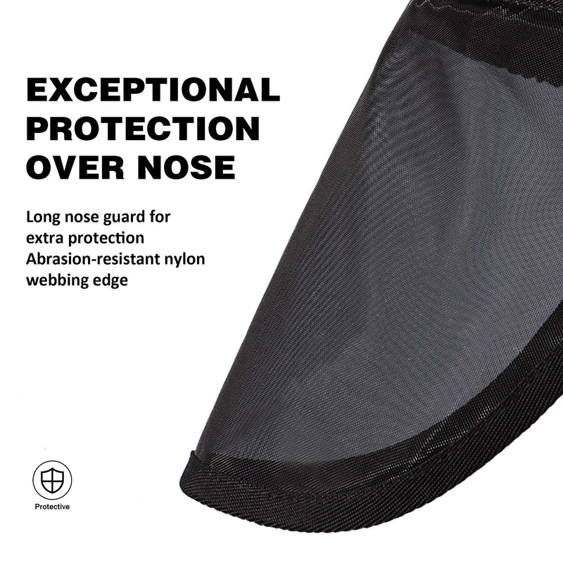 Harrison Howard Pro LumiVista Horse Full Face Fly Mask Large Eye Space Long Nose with Ears UV Protection for Horse Iridescent Prints M Medium - BeesActive Australia