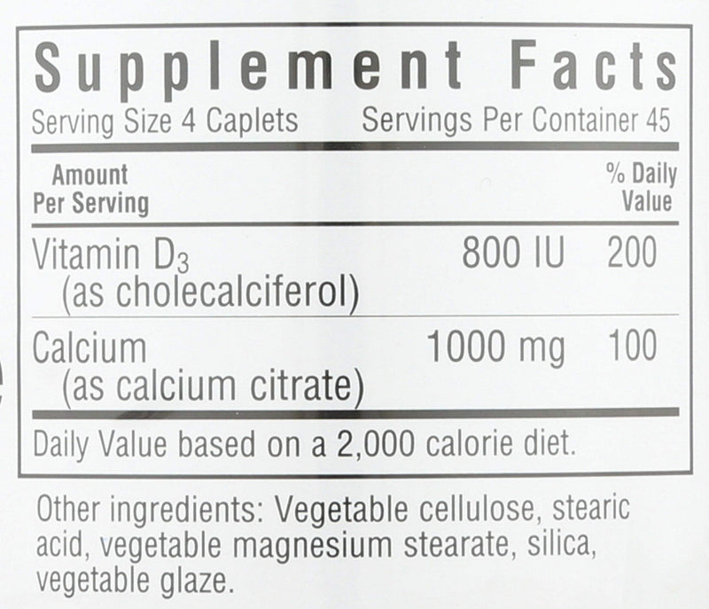 Bluebonnet Nutrition, Calcium Citrate Vitamin D3, 180 Caps