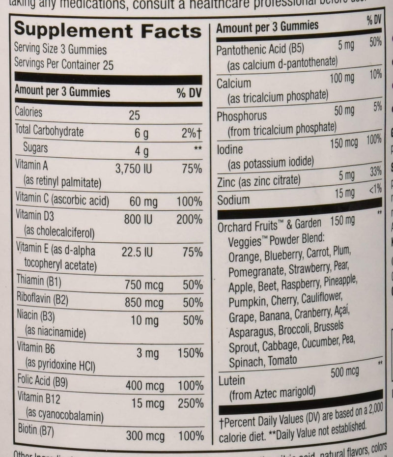 Nature's Way Alive! Women's 50+ Premium Gummy Multivitamin Supplement, Supports Heart, Brain & Bones*,B-Vitamins,Vegetarian,Grape&Cherry Flavored Gummy Vitamins,75 Gummies Packaging Vary,(Pack of 2) 75 Count (Pack of 2)