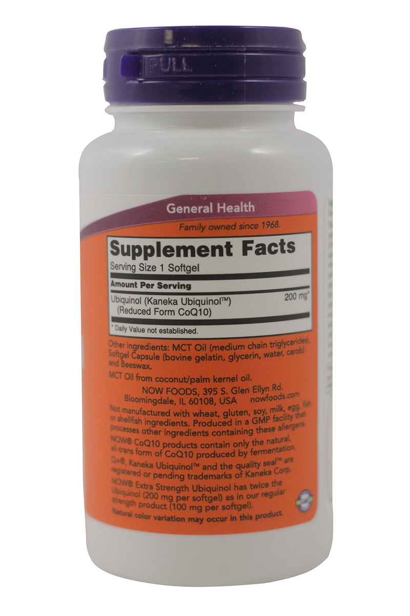 NOW Foods Ubiquinol - 200 mg - 60 Softgels