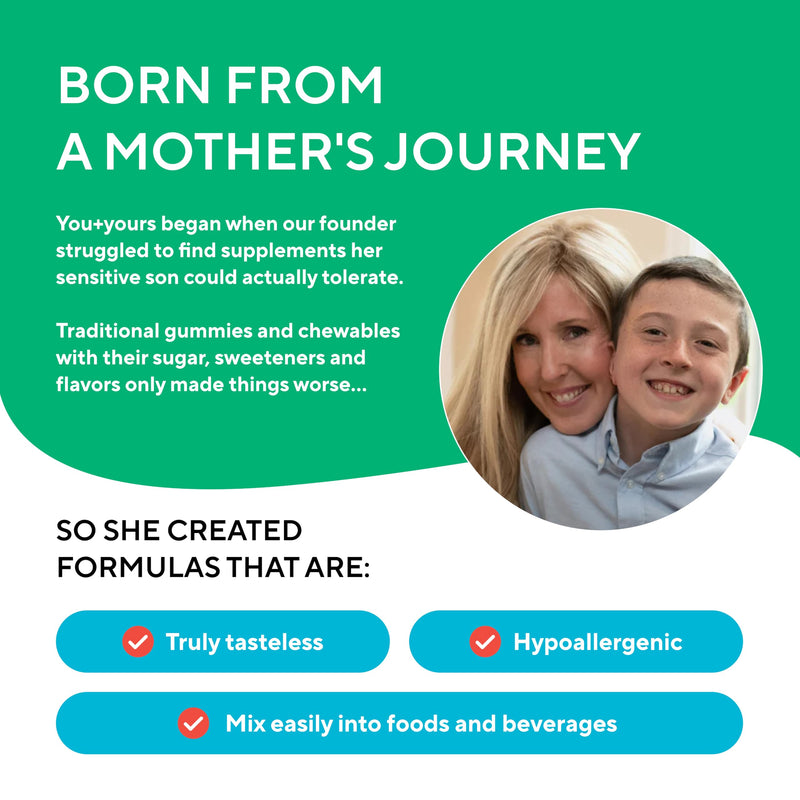 Tasteless B Complex for Kids + Toddlers- with Methylfolate and Methyl B12 | Unflavored Kids + Toddler B Complex Powder Supplement. Add to Beverages or Food. No Sweeteners, Flavors, or Preservatives.