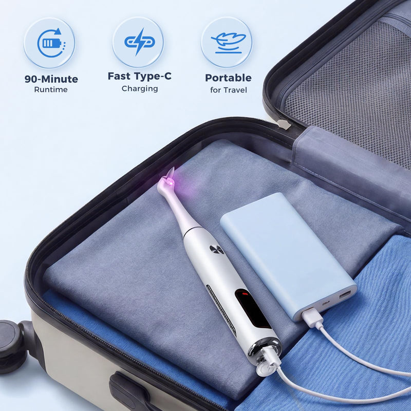 Valkynos Electric Tooth Polisher, Rechargeable Teeth Polishing Kit