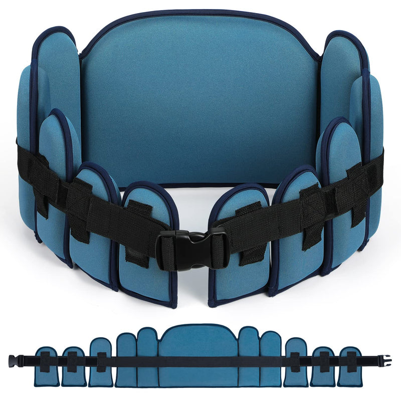 Sportneer Aqua Belt Water Aerobics Equipment: Swimming Belt Pool Exercise Equipment for Adults Aqua Float Belts with Adjustable Foam Blocks for Aquatic Fitness Training Low-Impact Workout Dark Blue Large