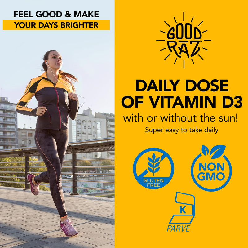Vitamin D Drops Adult - Water-Soluble Liquid D3 Drops - Potent Vitamin D Liquid Drops - No Stir, Non-GMO, Kosher - D3 Liquid to Add to Drink Or Food, Flavorless - 12-Month Supply (3) 3