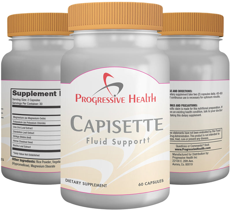 Capisette Water Retention Support - Reduces Swollen Feet, Ankles, and Legs - Reduce Swelling & Fluid Retention from Edema. Includes: Potassium, Dandelion Root, & More- Dietary Supplement (60 capsules) - BeesActive Australia