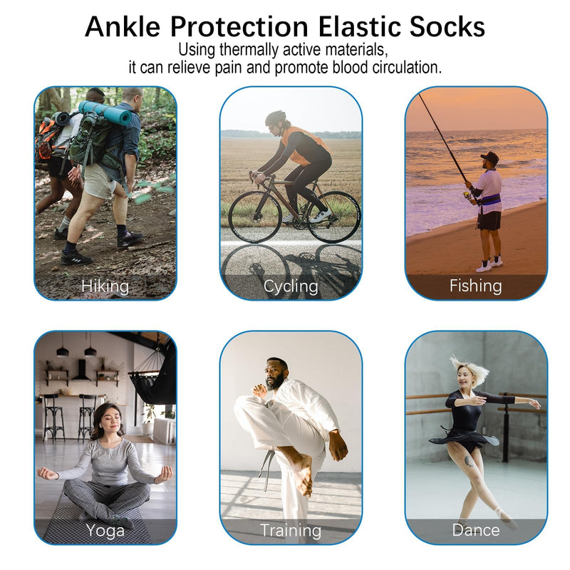 2 Pairs Mixed Colors Neuropathy Socks For Women & MenÔºåNano Neuropathy SocksÔºåDiabetic Open Toe Foot Sleeves Elastic SockÔºåCompression SocksÔºåSleep Socks Large