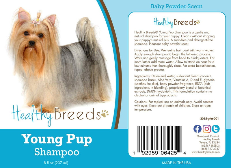 Healthy Breeds Yorkshire Terrier Young Pup Shampoo 8 oz - PawsPlanet Australia