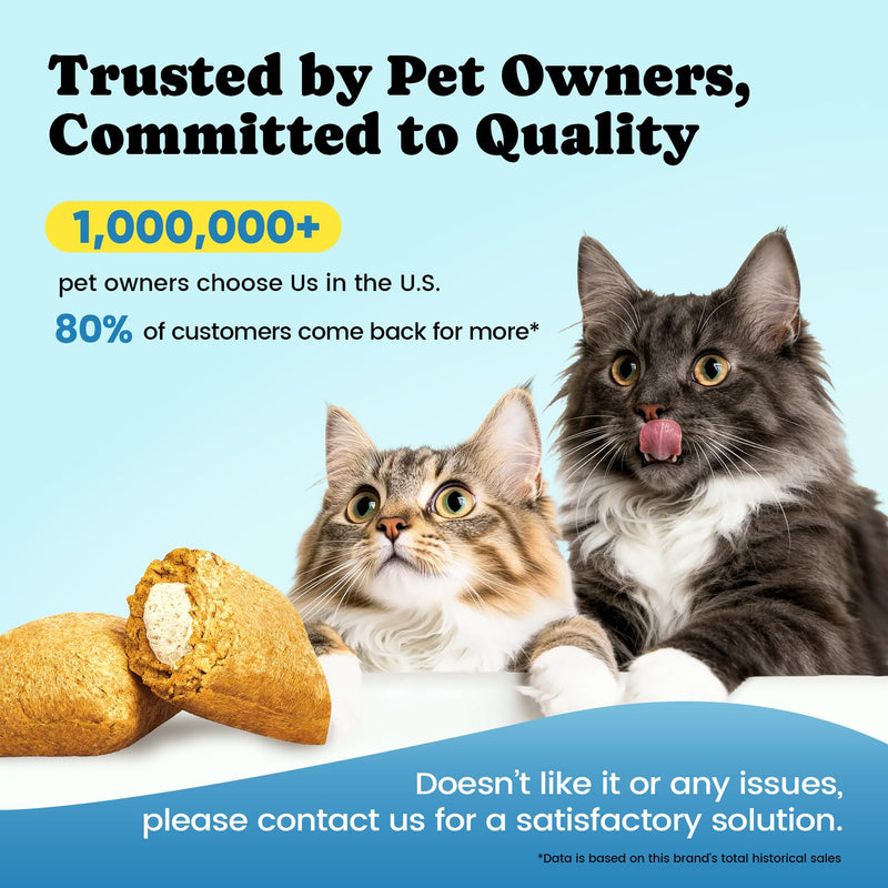 Calming Cat Treats with GABA for Anxiety Relief - Calming Cat Chews Help Reduce Stress & Promote Relaxation, Melatonin for Cats for Grooming, Travel, Vet Visits & Separation Anxiety - Chicken Flavor chicken - 450 ct