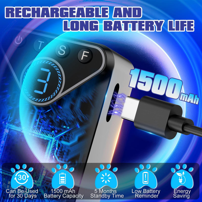 1500 mAh Rechargeable Anti Barking Device for Dogs Indoor Up to 50 Ft Range, 9 Modes Dog Bark Deterrent Devices Dog Training & Behavior Aids, Bark Box Dog Barking Control Devices Safe for Humans, Dogs Black Anti Barking Device - BeesActive Australia