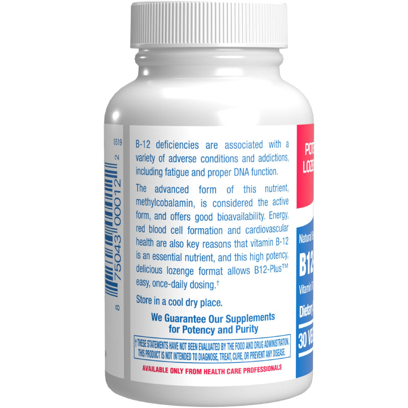 Vitamin B12 Methylcobalamin 1000 mcg - Clinical Formula Methyl B12 Sublingual 1000 mcg Tasty Lozenges for Energy Eye Nerve and Brain Support for Men and Women - 30 Count (Berry Flavor)
