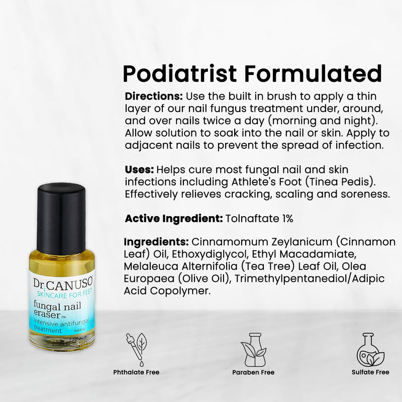 Dr. Canuso Antifungal Nail Treatment, Medical Strength Nail Oil, Nourishing Repair for Damaged Nails with Tolnaftate 1% Solution - BeesActive Australia