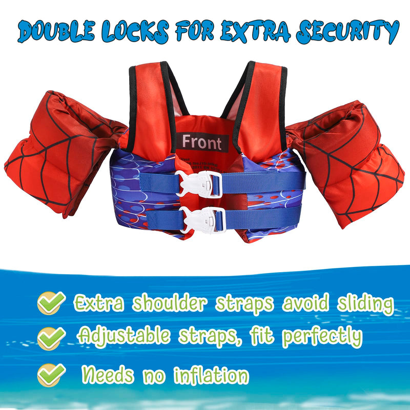 Toddler Floaties Kids Swim Vest for 22-66 Pounds Boys & Girls, Baby Swim Float Vest for Pool with Shoulder Harness Arm Wings, for Kids 2 3 4 5 6 7 Years Old Baby - BeesActive Australia