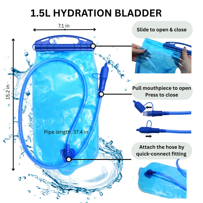 Lightweight Running Vest with 1L Hydration Bladder – 5L Trail Running Water Vest for Women & Men, Adjustable Fit Hydration Pack for Marathon, Jogging, Hiking, Cycling (Green/Grey/Pink) Green Large