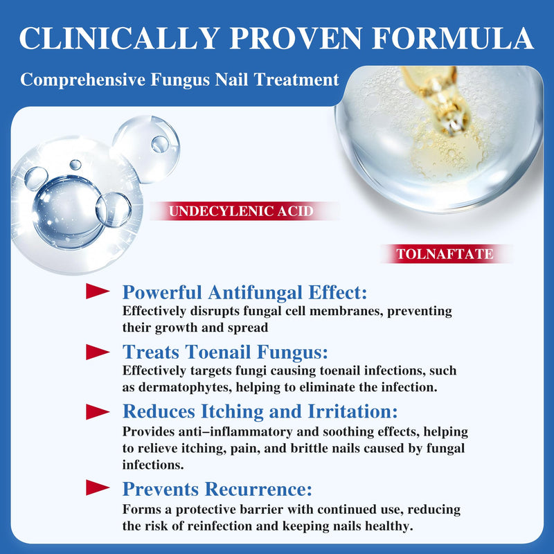 Toenail Fungus Treatment Extra Strength - Effective Antifungal Nail Repair Solution with Tea Tree Oil for Toenail & Nail Fungus, Fast Acting Treatment for Damaged Nails & Ingrown Toenail - 60ml/2fl oz 1 Fl Oz (Pack of 2)