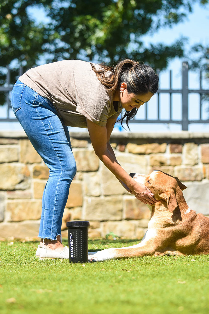 Dexas MudBuster PW72025-22WP Portable Dog Paw Cleaner Large Matte Black Black Large - BeesActive Australia