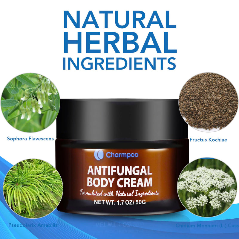 Athletes Foot Treatment-Antifungal Cream-Treatment for Jock Itch,Ringworm, Psoriasis,Eczema,Rash-Anti Fungal Skin Cream for Itchy Skin-Foot Balm with Natural Ingredients-50g 1.7 Fl Oz (Pack of 1)