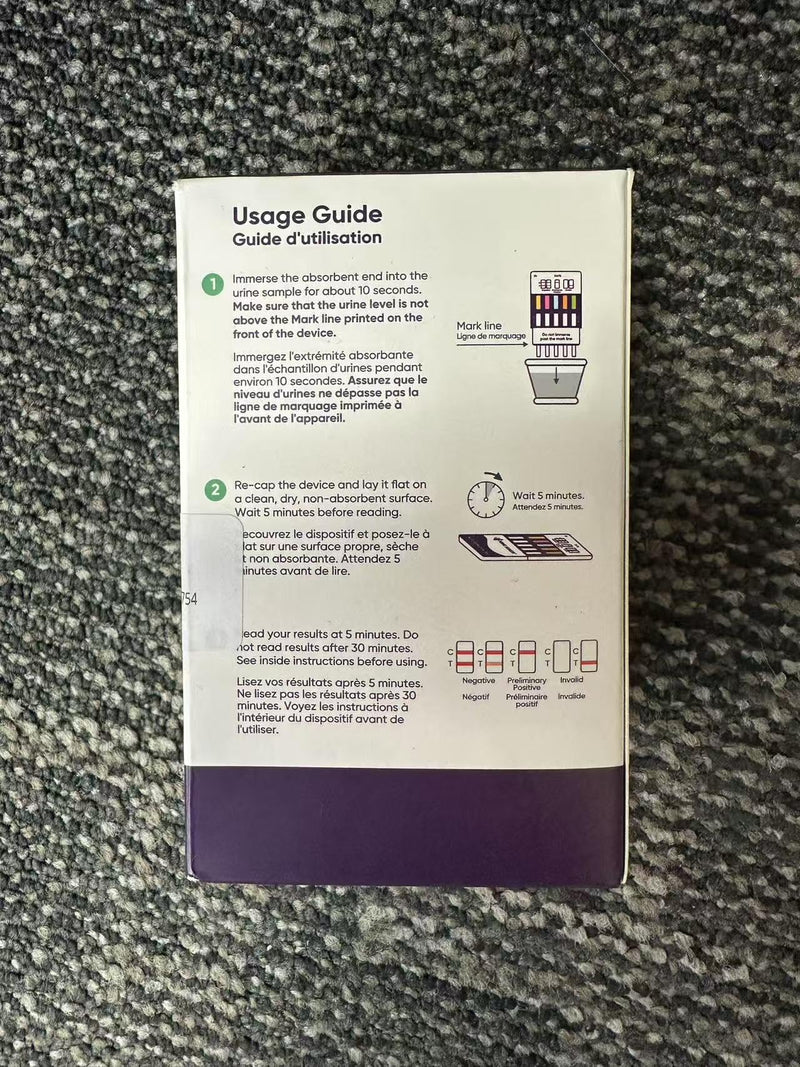 Prime Screen [5 Pack] 5 Panel Instant Urine Drug Test Kit, Medically Approved for Testing AMP, Benzos (BZO), COC, OPI, Marijuana (THC) - WDOA-754