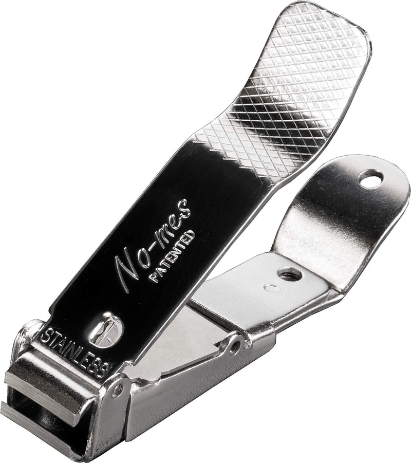 No-mes Toenail Clipper, Catches Clippings, Patented Ergonomic Grip, Built-in Nail File, Made in USA