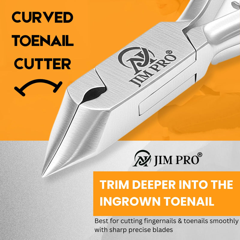 Signature Half Moon Toenail Cutter – 5.75" Stainless Steel Nail Clipper for Thick, Hard & Ingrown Toenails – Precision Pedicure Tool for Men & Women - BeesActive Australia