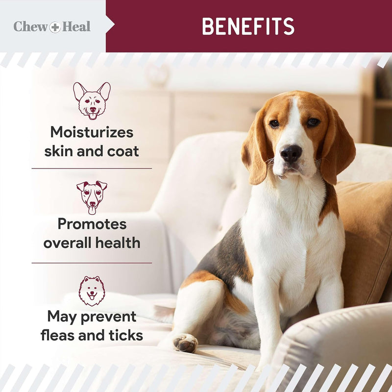 Chewable Flea and Tick Prevention for Dogs - 180 Delicious Soft Chews - Made in USA - Natural Defense for Small and Large Dogs - No Gluten, No GMO, No Corn - BeesActive Australia